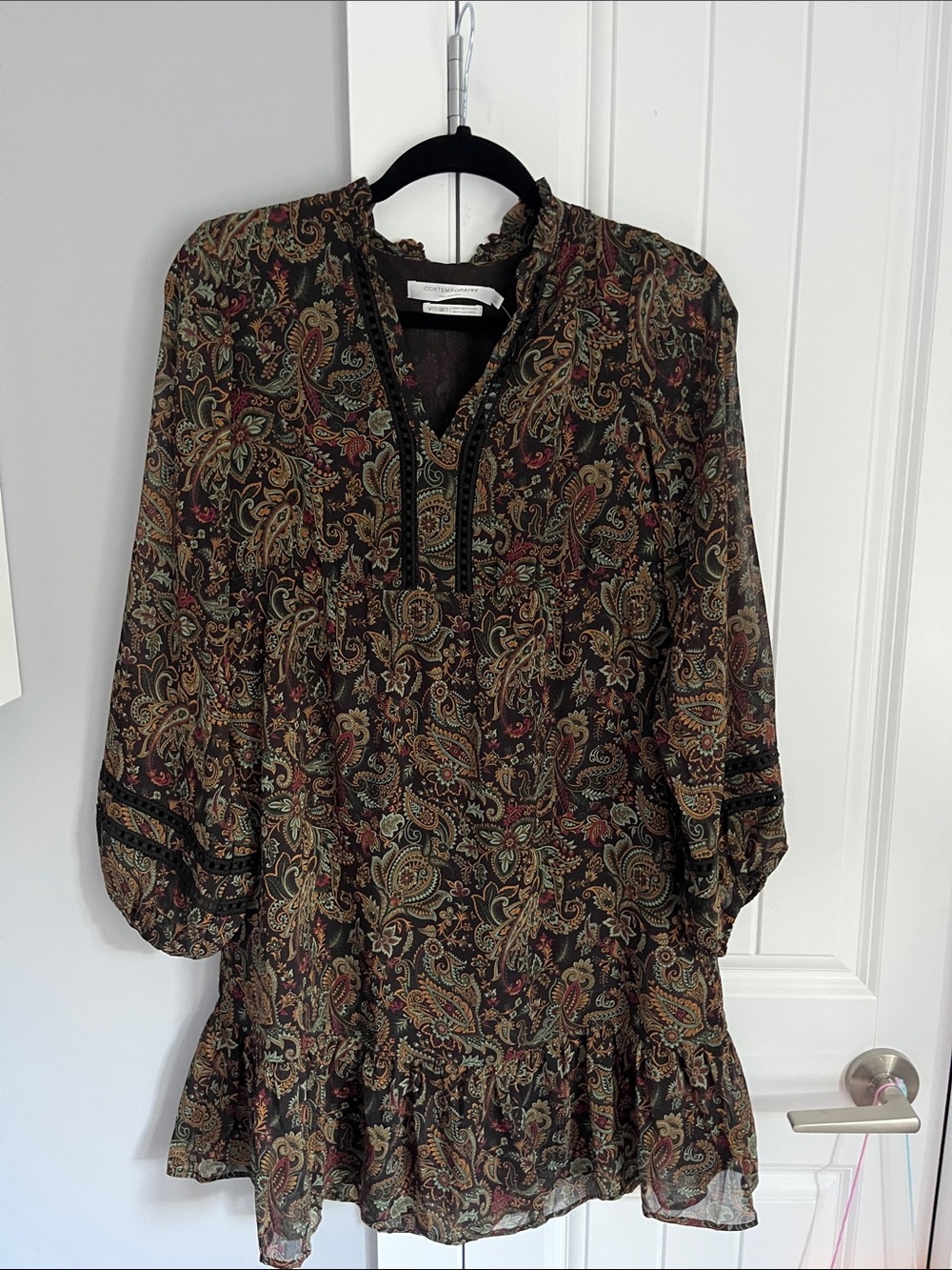 Boho fall dress/boot outfit